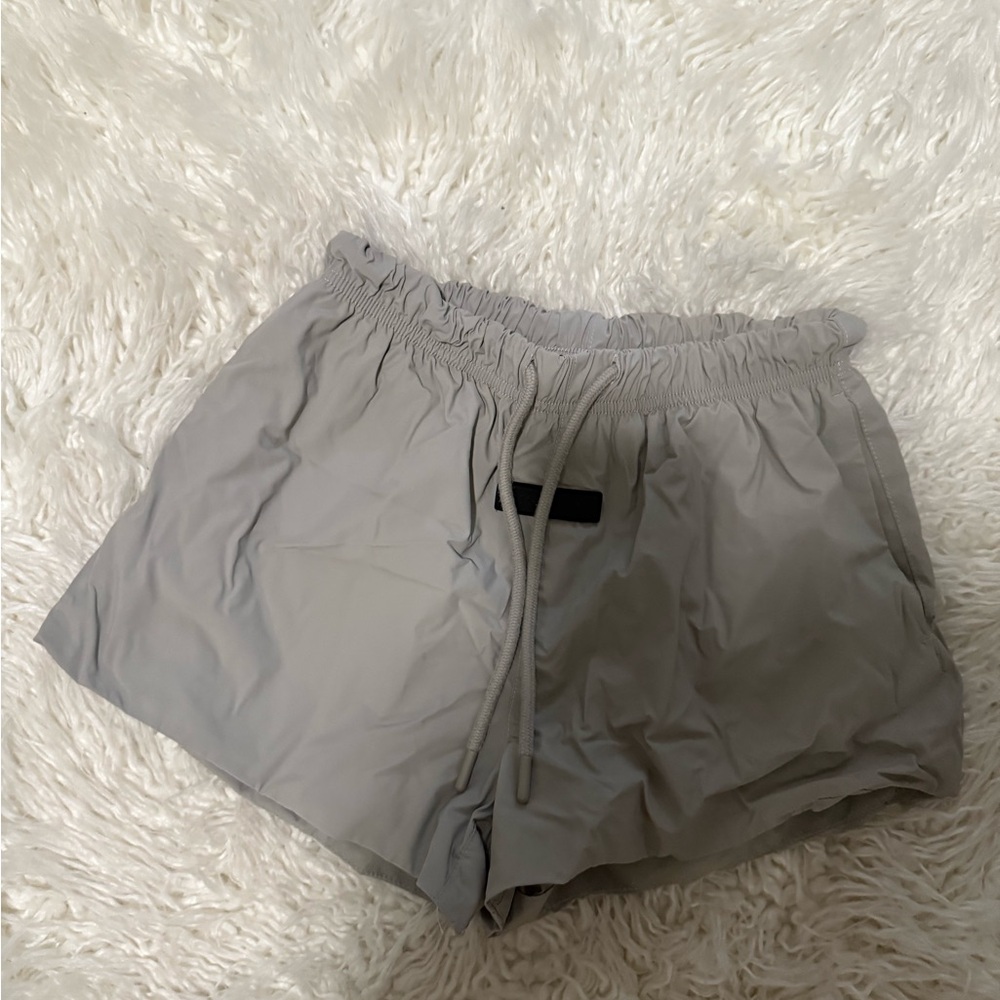 Essentials fear of god women’s Gray track Shorts